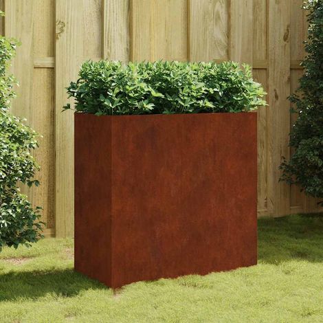 Jardinière 40x80x80 cm acier corten (1/5)