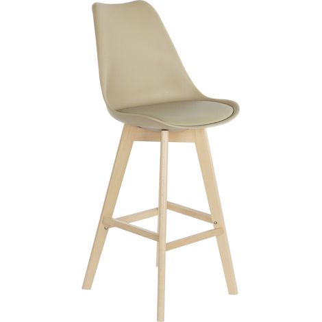 Taburete Haya Pu 48,5X55X109 Beige MB205804 (1/5)