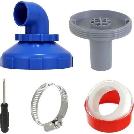 pair 360° Rotatable Pool Inlet Nozzle, Adjustable 32mm Pool Filling Nozzle, Swimming Pool Outlet Accessory with Hose Connector (1/5)