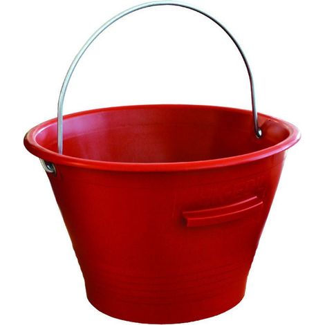 Secchio muratore tipo mek-edil - Ø mm.360 - lt.14 - rosso - 10 pz