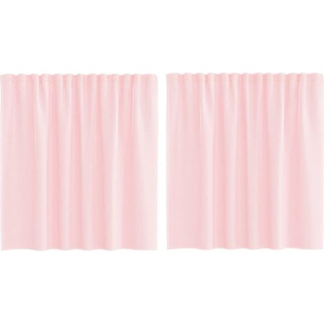 Maison Exclusive - Tende in Voile con Tasche per Aste 2 pz Rosa Chiaro
