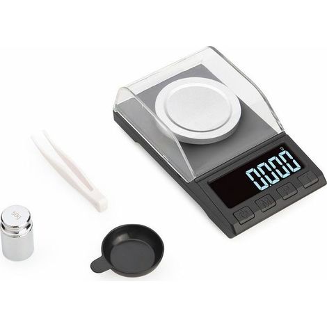 Balance électronique 0.001g Balance de précision Laboratoire Mini Balance Bijoux Poudre Balance (10g/0.001g)