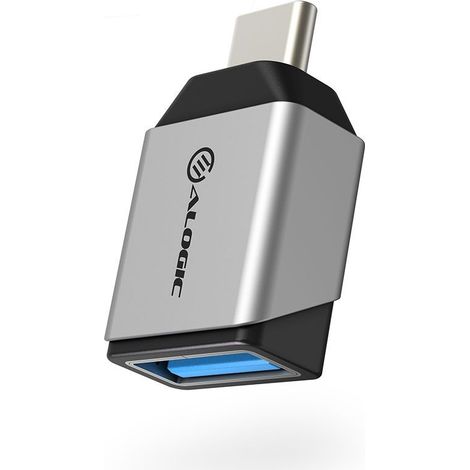 ALOGIC Ultra-Mini-USB-C auf USB-A Adapter grau