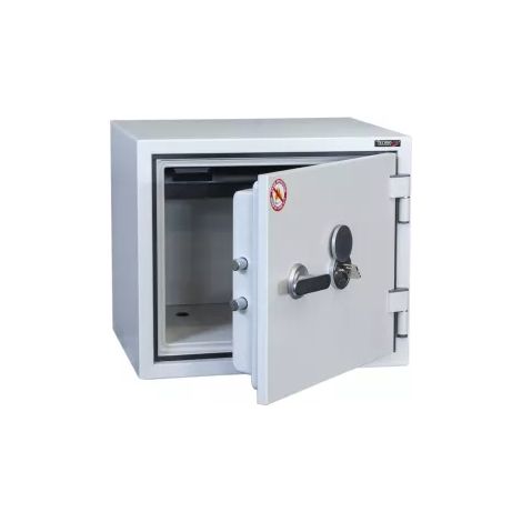 TECHNOFIRE - Armoire ignifuge pour papier protection 1h à clé à double panneton, 2 pênes, 19 L, 35,2x41,2x36,3