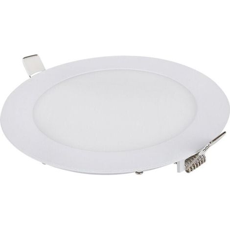 Spot encastré LED à intensité variable 9W, blanc neutre 6000K, IP65, salle de bain, extra plat 35 mm, diamètre de découpe : 130-135 mm, 230 V CA, salon. (1/4)
