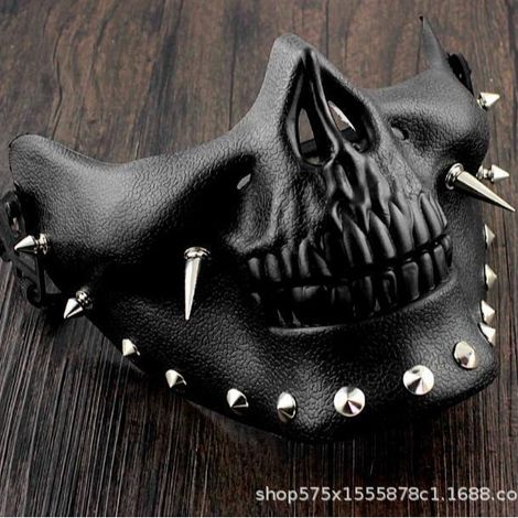 (1 pièce/pointe) Masque unisexe Steampunk en cuir (1/4)