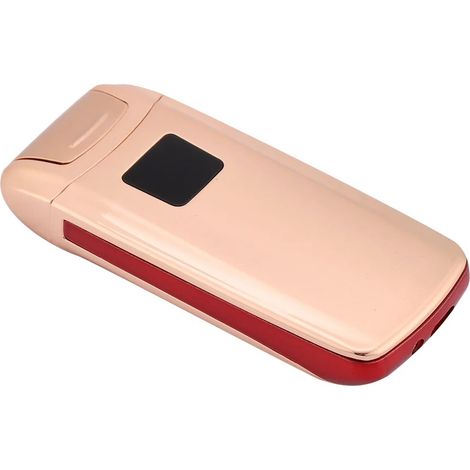 Briquet électrique portable rechargeable avec capteur tactile USB, doré (1/4)