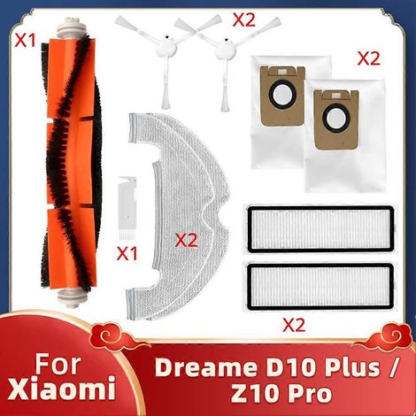 Filtre pour aspirateur brosse pour aspirateur Filtre de brosse pour aspirateur filtre pour aspirateur Accessoires pour Robot D10 Plus RLS3D Z10 Pro Aspirateur HEPA Filtre Serpillière Main Side Brosse (1/5)
