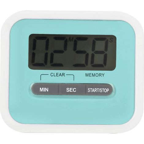 Minuteur Cuisine Électronique LCD - Compte à Rebours Jusqu'à 99 Min 59 S - Base Aimantée - Pour Cuisson Boulangerie Fitness - 1 Pièce (1/5)