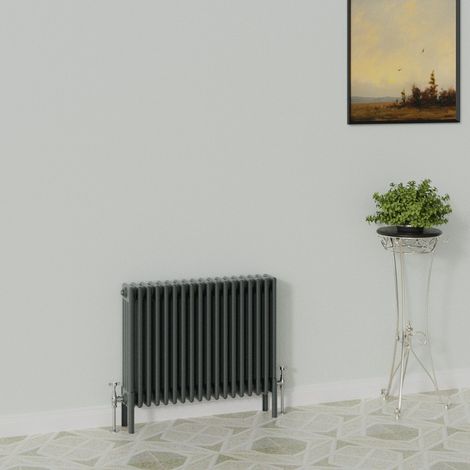 WarmeHaus Traditional Radiator 600x830mm Anthracite 4 Column (1/5)