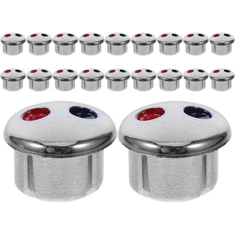 Boutons de Robinet Eau Chaude et Froide 20 Pcs (1/5)
