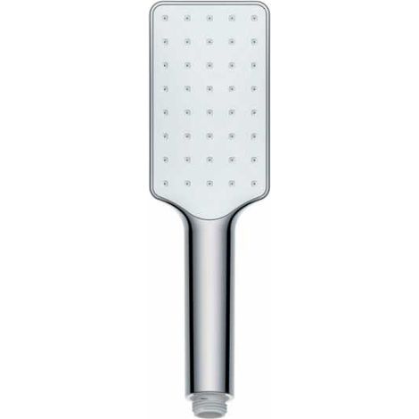 Wenko Soffione doccia Automatic Cleaning Cromo - Doccetta a mano con impugnatura universale con sistema anticalcare autopulente, ABS, 5.8 x 23.5 cm, Argento lucido, multicolore (1/5)