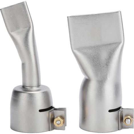 JSSEVN - Flat Welding Nozzle, 2 Pieces Stainless Steel for Hot Air Welding Tools and Machines (1/5)