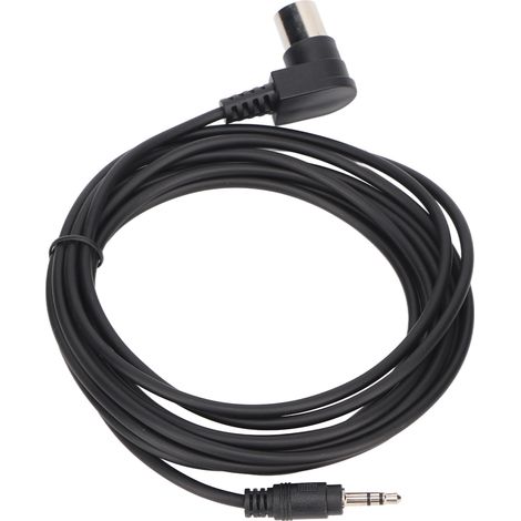 Câble adaptateur audio 3,5 mm vers mini DIN 5 broches à angle de 90° (3,5 mm CC vers mini DIN 5 broches), longueur 3 m (9,8 pi). (1/4)