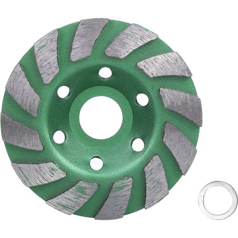 Ortviai Meule à diamant en forme de bol pour béton et granit – 100 x 20 x 4 mm, couleur verte (1/5)