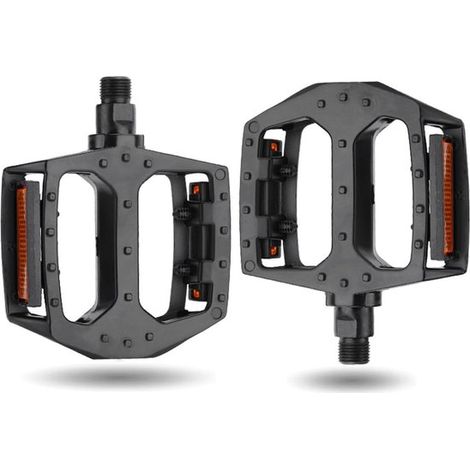 Allecto Plus - Pedales para bicicleta de montaña y eléctrica con superficie antideslizante y reflectores. (1/5)