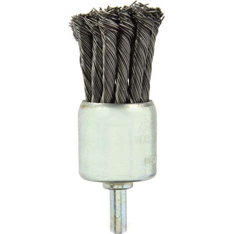 Cepillo de alambre geko twisted knot acero endurecido 28 mm (1/3)