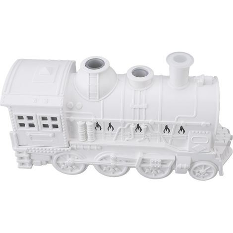 Diffuseur aromathérapie humidificateur brume fine 300ml style locomotive 2 ambiances lumineuses avec télécommande minuterie pour chambre bureau table (1/5)