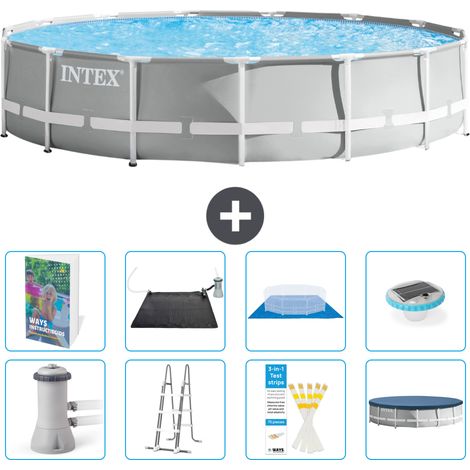Prism Frame Pool Rund - 457x107 cm - 9-teilig S598
