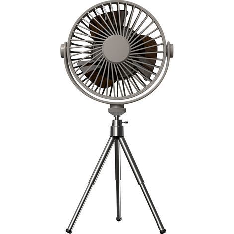 Standventilator – 2000-mAh-Akku – Höhenverstellbar – 360°-Drehung – 4 Geschwindigkeitsstufen – Für Schlafzimmer, Büro, Wohnzimmer, Garten – 1 Stück (1/5)