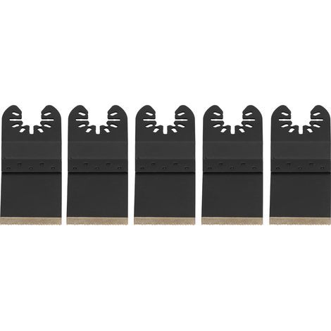 Set mit 5 oszillierenden Sägeblättern (1-3/8 Zoll), Schnellwechsel-Multifunktions-Schneidset für Holz und Metall (1/5)