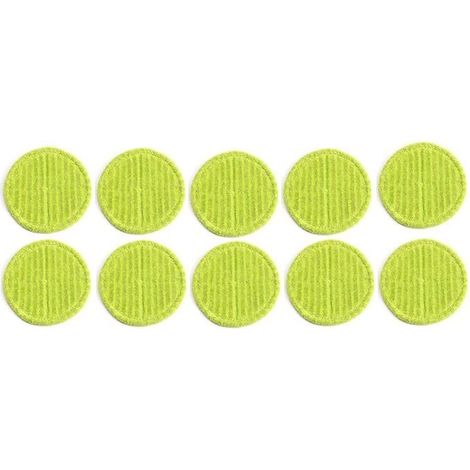 Lot de 10 tampons en microfibre pour nettoyeur vapeur Steam Twister - Pour tous les sols et surfaces (1/5)