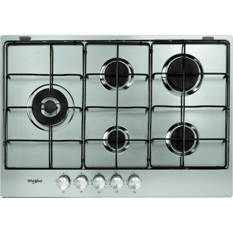 Whirlpool KGML 751 IX. Colore del prodotto: Acciaio inox, Posizionamento dell'apparecchio: Da incasso, Dimensione della larghezza del piano cottura: 75 cm. Tipo di controllo: Manopola, ... - KGML751IX (1/4)