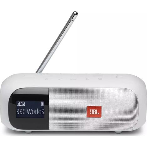 Radio JBL Tuner 2 DAB+/FM Bluetooth IPX7 Blanche (1/5)