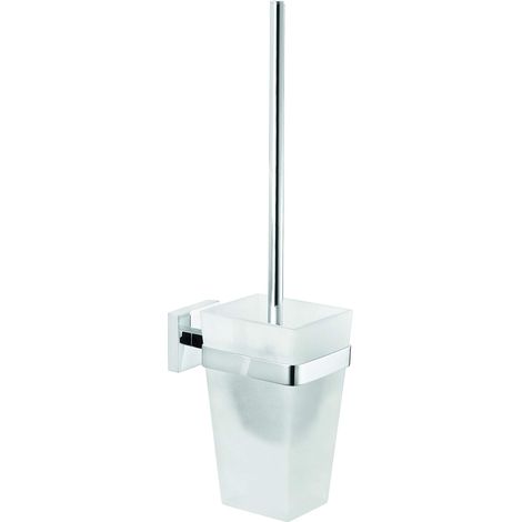 Tesa Deluxxe Porta Asciugamani, Autoadesivo, Cromato Lucido, Design Raffinato, Inox Assicurato, 50mm x 72mm x 450mm (1/4)