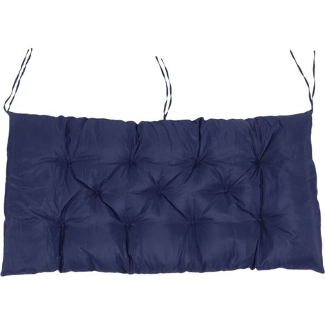 Jeffergarden Coussin antidérapant pour banc suspendu d'intérieur/extérieur, style balancelle, en osier, pour 2 personnes, 150 x 50 cm, bleu marine. (1/5)