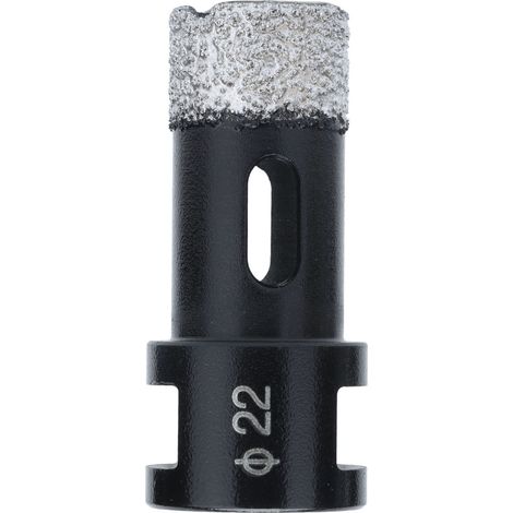Foret diamanté brasé sous vide pour carottage, scie cloche pour granit, marbre et béton, 22 mm