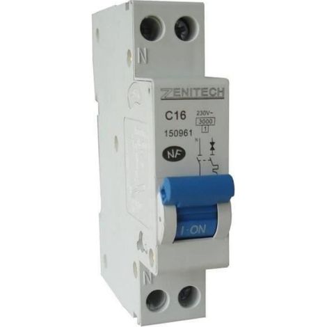 Disjoncteur PH/N - 16 A - 4 kA - 230 V - Pour Tableau Électrique Intérieur - Conforme NF - 1 Pièce (1/4)