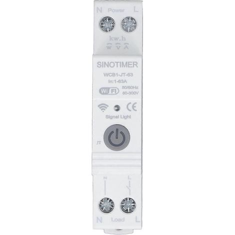Intelligenter WLAN-Leistungsschalter für DIN-Schienenmontage, Mehrfachschutz, Miniatur-Leistungsschalter, 230 V, 1–63 A