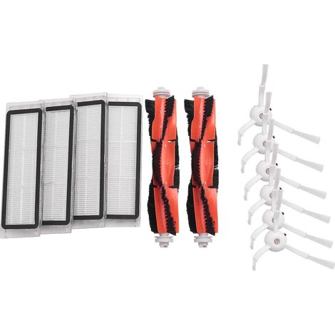 6 x Seitenbürsten + 4 x HEPA-Filter + 2 x Hauptbürsten für Xiaomi Roborock S50 (1/4)