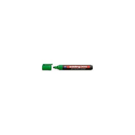 Rotulador edding marcador permanente 300 verde punta redonda 1,5-3 mm