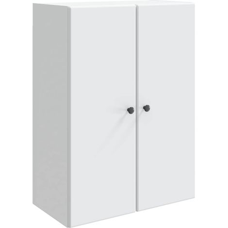 vidaXL Armoire Murale Blanc 66 x 34,5 x 90 cm Bois d'ingénierie