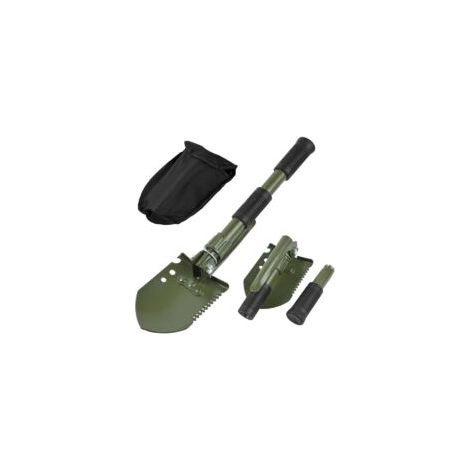 Pelle Camping Multifonctions, en Acier de Haute qualité Militaire Pelle Pliable avec Sac de Transport pour la Survie Camping en Plein air