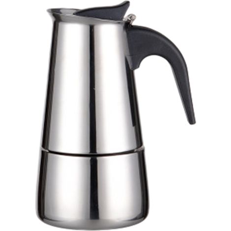 Cafetière Moka - Acier Inoxydable - 200 ml - Pour Cuisinière - Maison Et Bureau - 1 Unité (1/5)