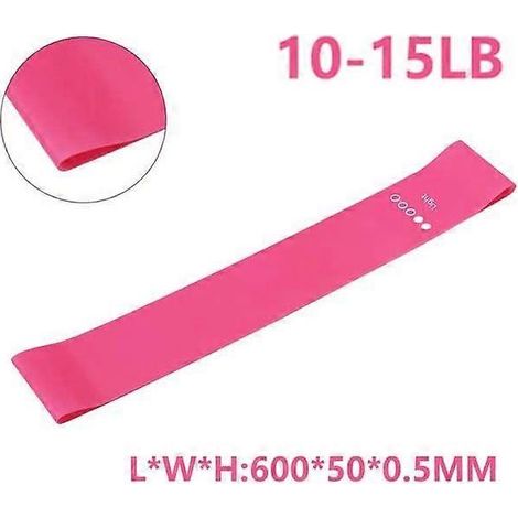 Lot de 2 bandes de résistance, bandes d'exercice sportif pour hommes et femmes, bandes élastiques (600500,5 mm carmin) (1/4)