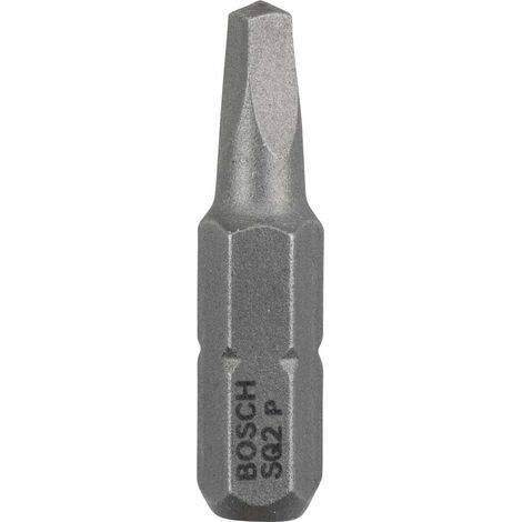 Pack 3 Embouts de vissage carrée conique femelle extra-dure R2 longueur 25 mm - 2608521109 - Bosch (1/9)