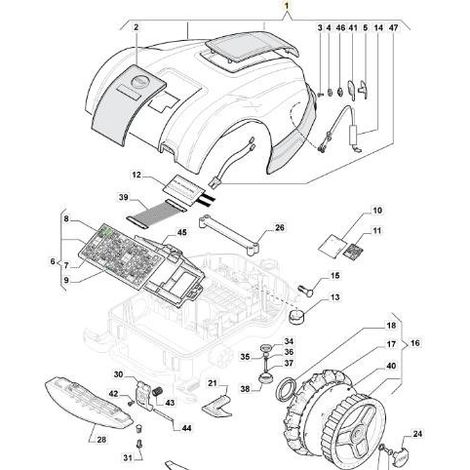 CONJUNTO DE CARCASA AUTOCLIP ORIGINAL STIGA M3 - 112600373/0