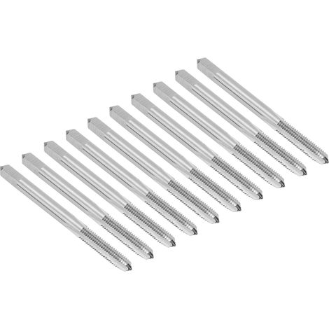 10 tarauds à goujures droites M5x0,8 H2 HSS pour machines à métaux, outils à main et quincaillerie (1/5)