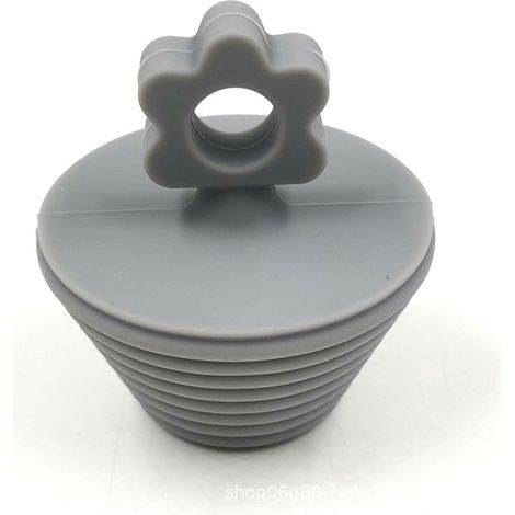 MINKUROW Tapones Para Bañera, 2 Piezas Tapón De Drenaje Universal, Tapón De Drenaje De Silicona, Tapón De Drenaje De Cocina, Para Desagües De Fregadero De Cocina Y Baño, Gris 5x5.5cm