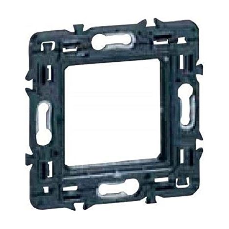 Legrand – Support simple Batibox pour fixation à vis – Compatible avec entraxes 57/71 mm – Pour configuration multipostes – Bords sécables