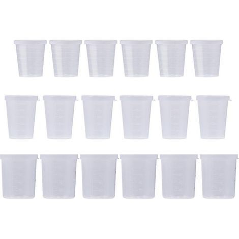 Gobelet doseur en plastique pour mesurer et charger (1/2)