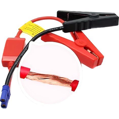 Pince de démarrage de batterie, cordon de démarrage d'urgence universel pour voiture avec pince (1/5)