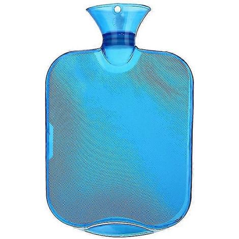 Bouillotte en caoutchouc pour thérapie par le chaud et le froid, 2 L, blanche (1/5)