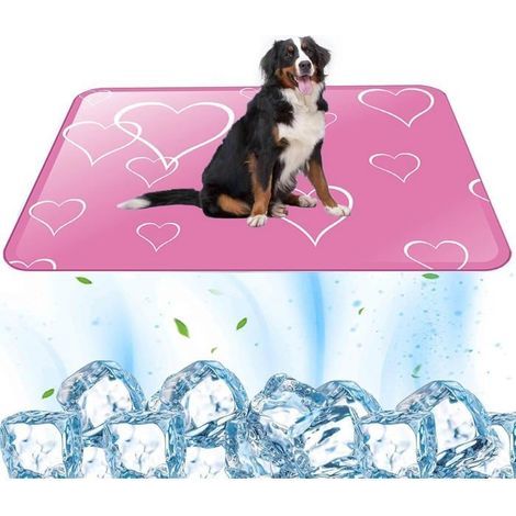 Tapis rafraîchissant pour chiens et chats 50 x 40cm Auto-rafraîchissant Imperméable Pliable Tapis rafraîchissant pour animaux de