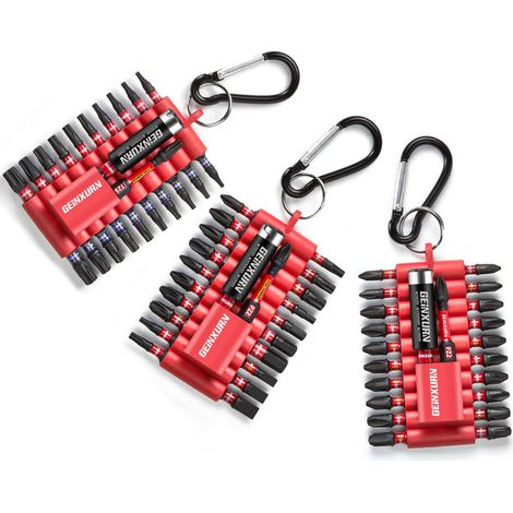 Lot de 66 Embouts de Vissage 25/50mm Torx Phillipes Pozidriv Hex Plate Embout de Tournevis, S2 Acier Allié Magnétique Jeu d'embout pour Visseuse à Choc avec Porte-embout et Bande de Stockage (1/5)