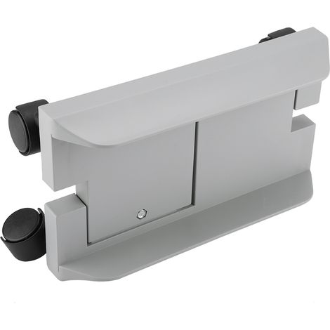 Support amovible pour boîtier d'ordinateur, support de rangement pour unité centrale de bureau avec frein (blanc) (1/5)